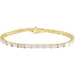 14K Yellow or White 6 1/5 CTW Lab-Grown Diamond 7" Bracelet