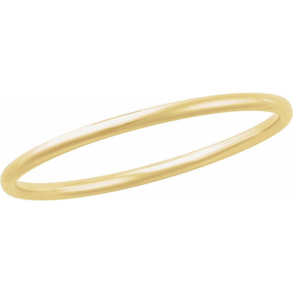 14K Yellow or White 4 mm Bangle 7 1/2" Bracelet