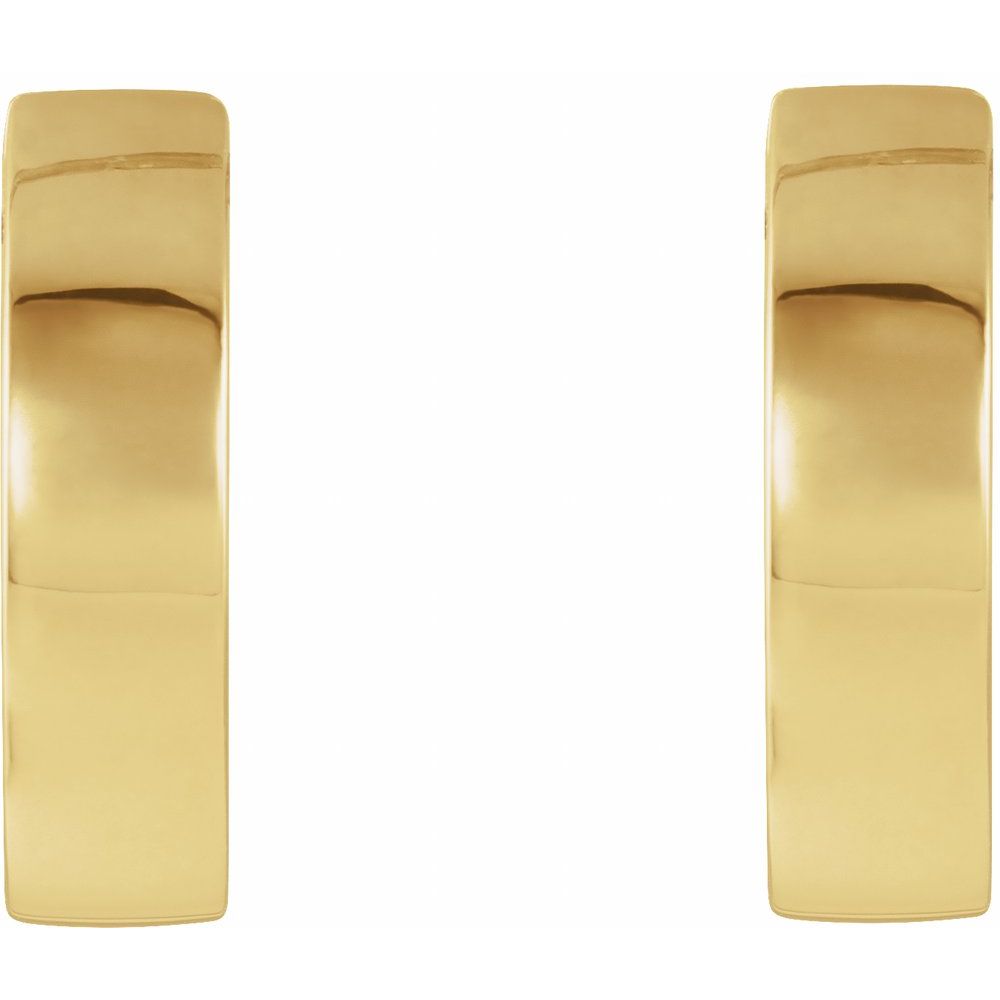 14K Yellow or White Hinged 16.5 mm Hoop Earrings