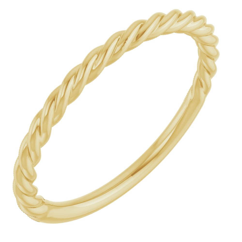 14K Yellow or White Rope Band
