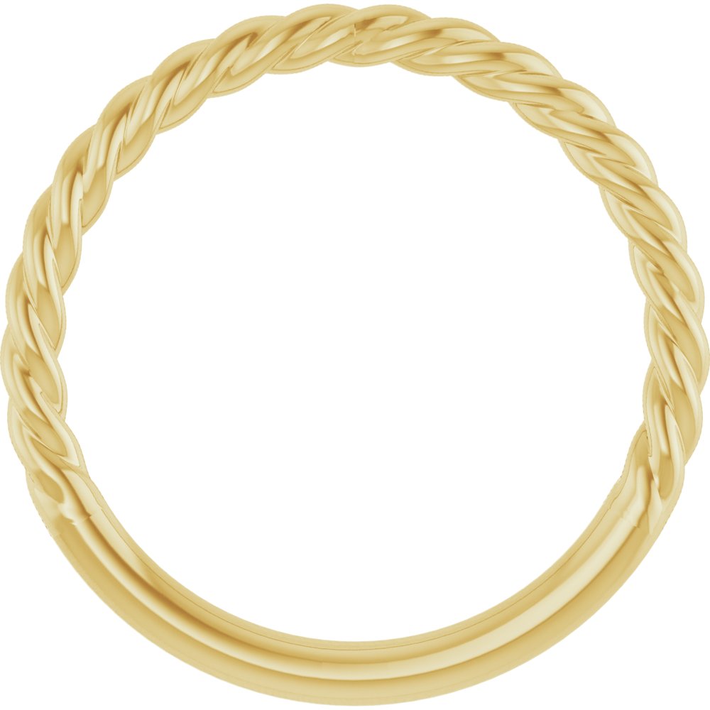 14K Yellow or White Rope Band