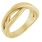 14K Yellow or White Freeform Ring