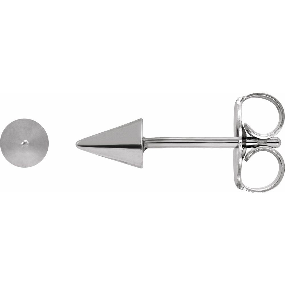 14K Yellow or White Spike Earrings