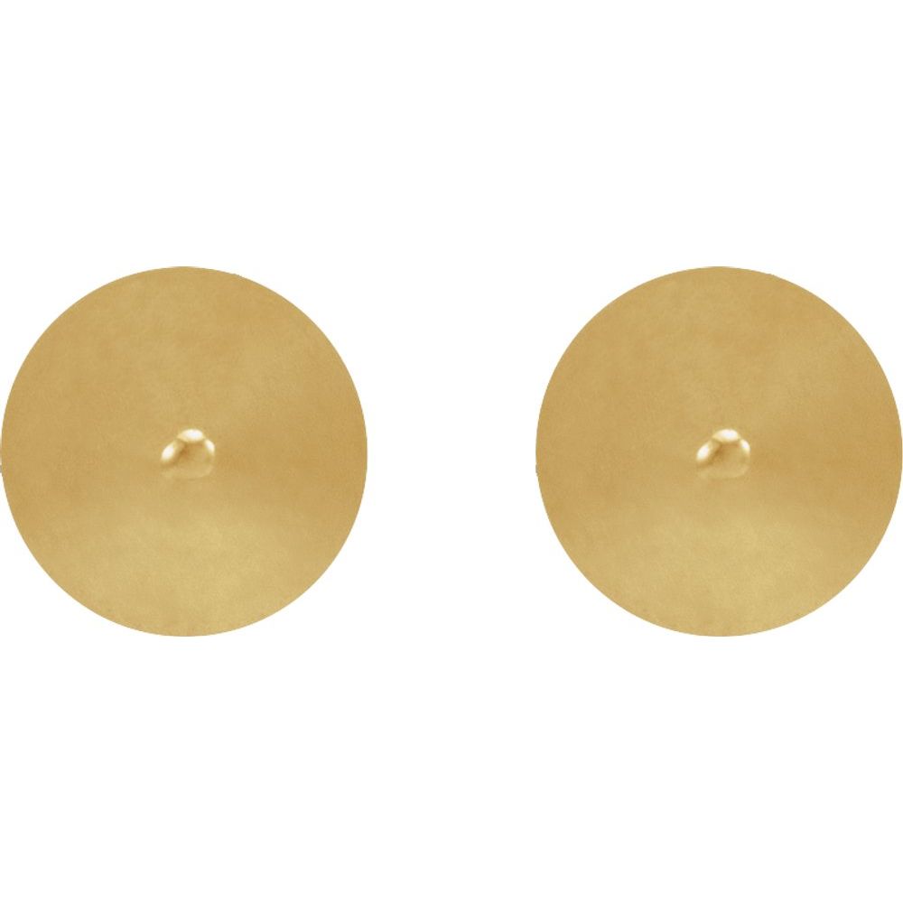 14K Yellow or White Spike Earrings