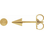 14K Yellow or White Spike Earrings