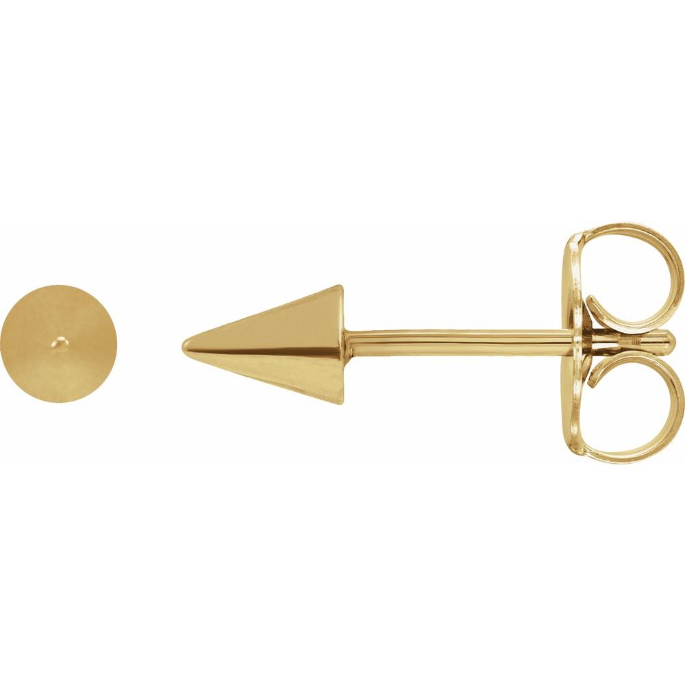 14K Yellow or White Spike Earrings
