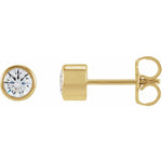 14K Yellow or White 3.5 mm Round 1/3 CTW Lab-Grown Diamond Earrings