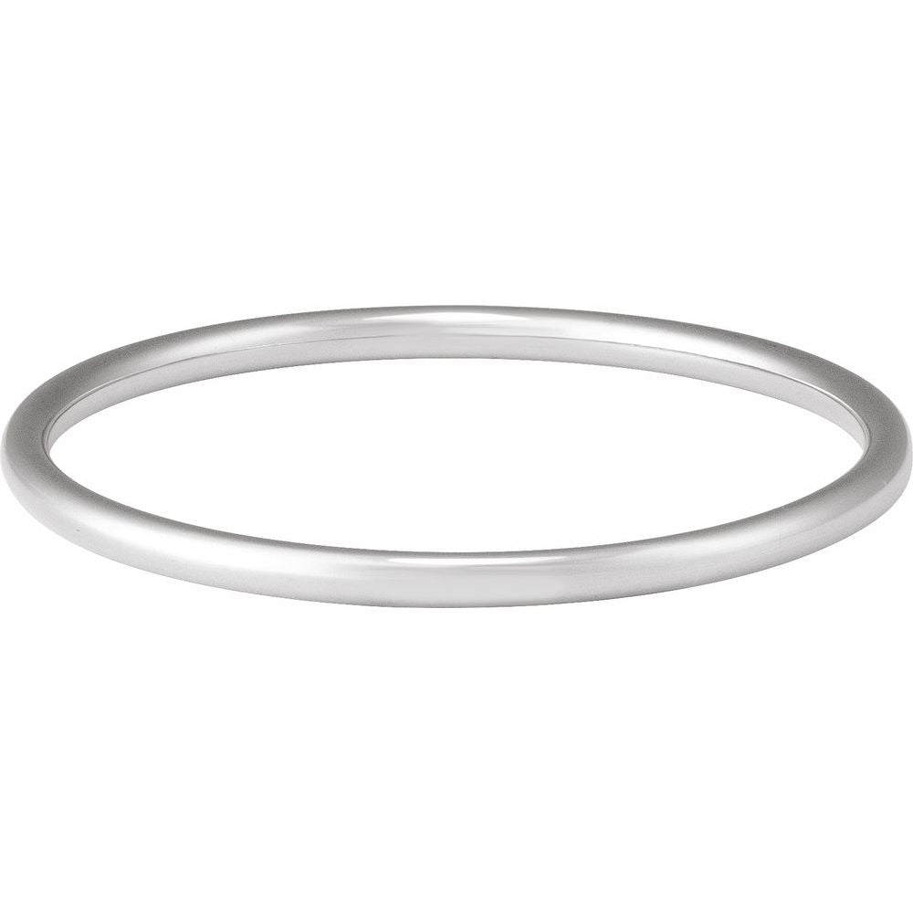 14K Yellow or White 4 mm Bangle 7 1/2" Bracelet