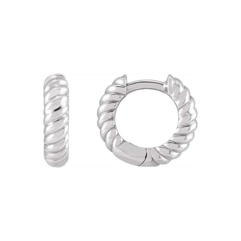 Rope Huggie Hoop Earrings