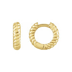 Rope Huggie Hoop Earrings