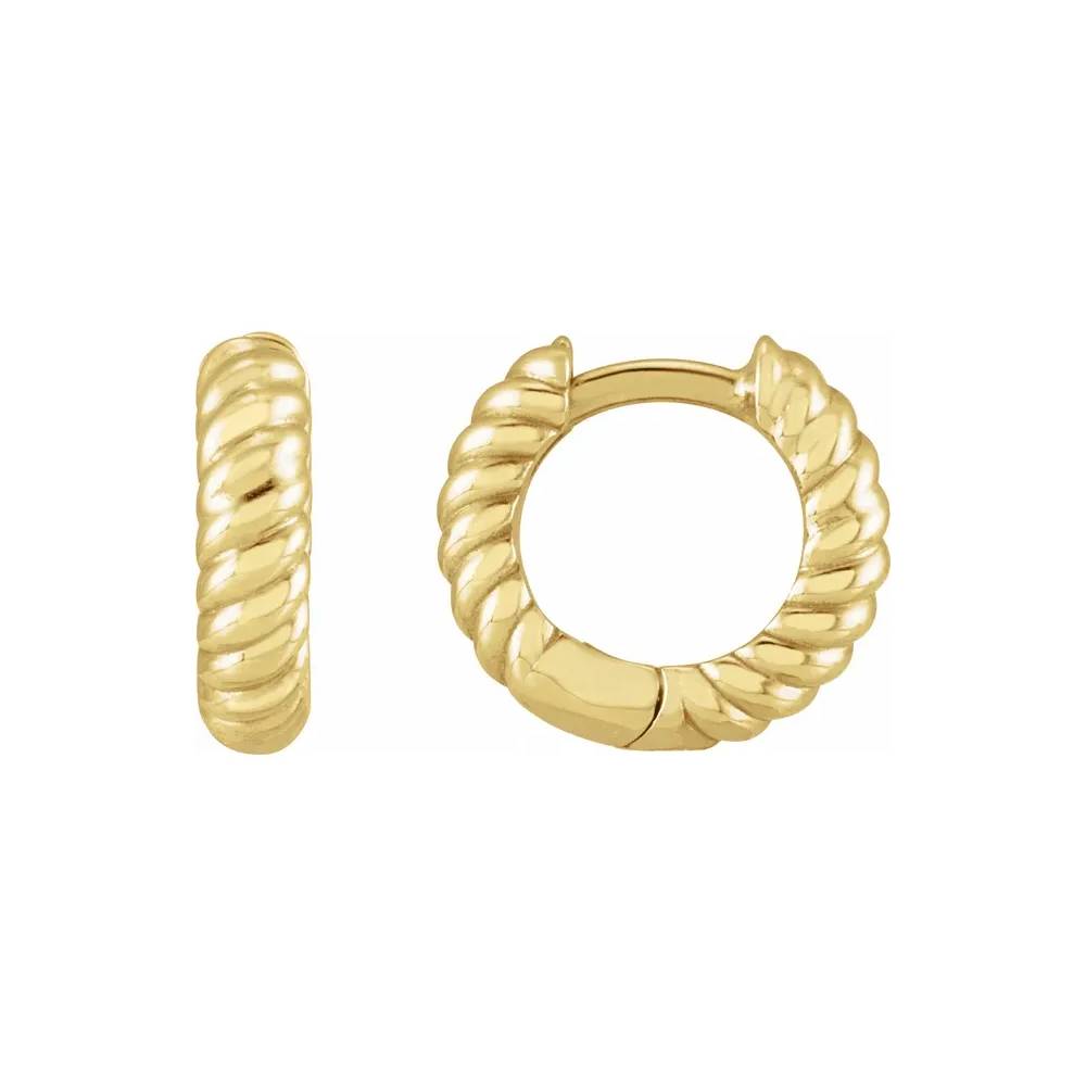 Rope Huggie Hoop Earrings