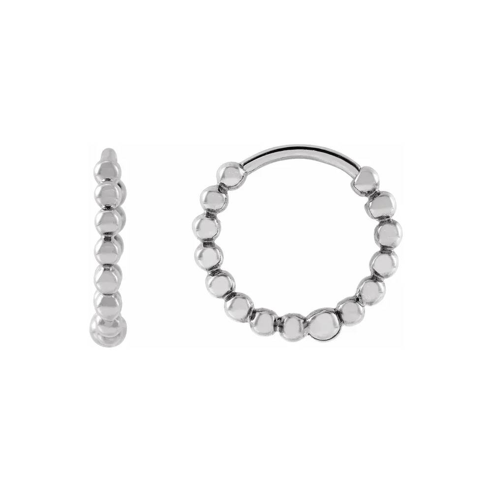 Beaded Huggie Earrings