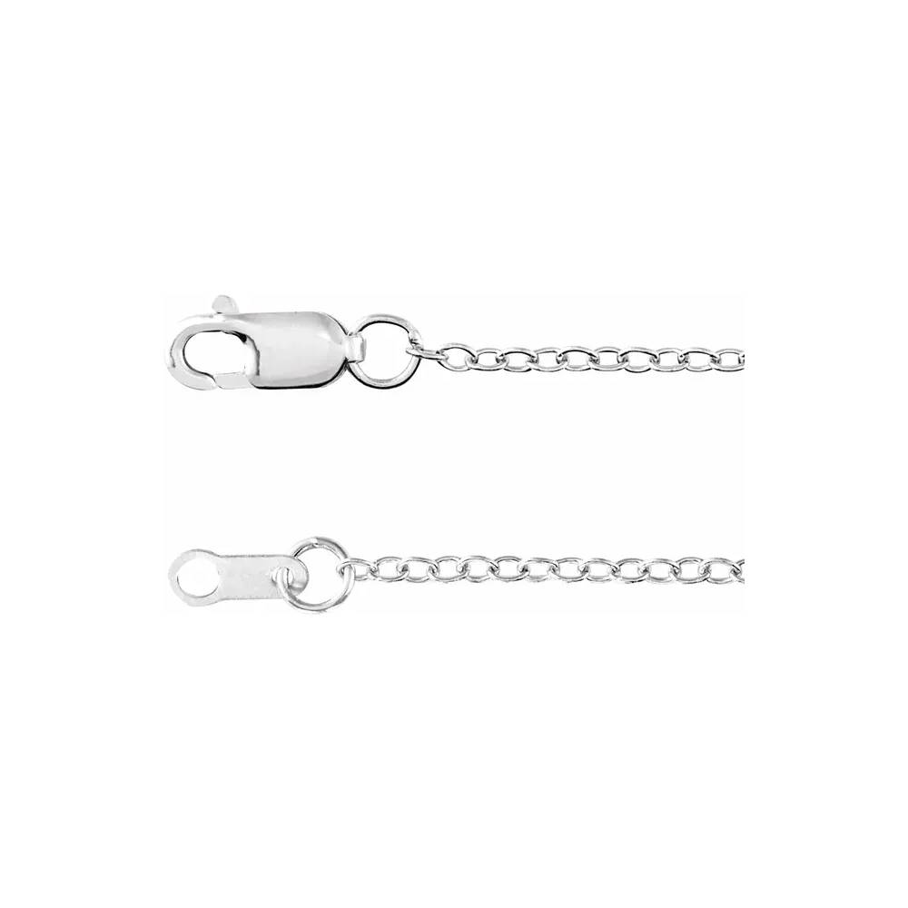 Cable Chain - 14K Gold or 14K White