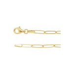Elongated Link Chain - 14K Yellow or White Gold
