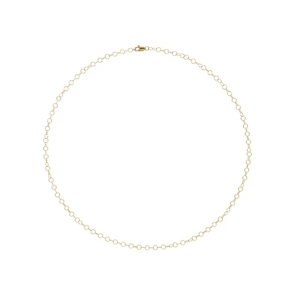 Round Cable Chain - 14K Gold or 14K White