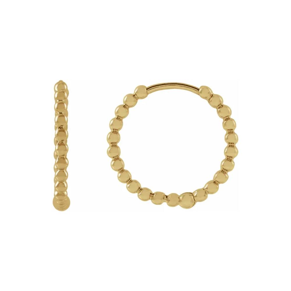 Beaded Huggie Earrings