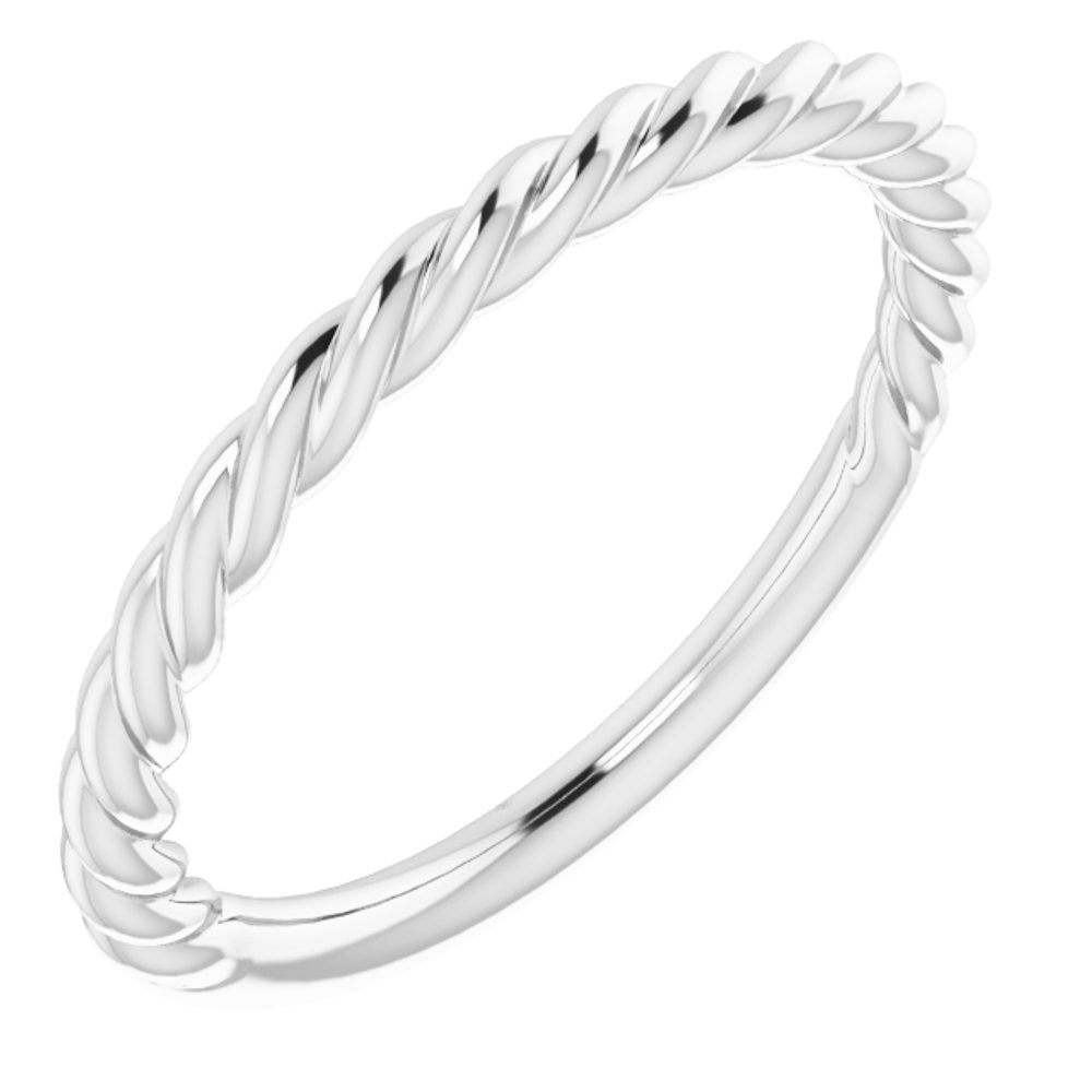14K Yellow or White Rope Band