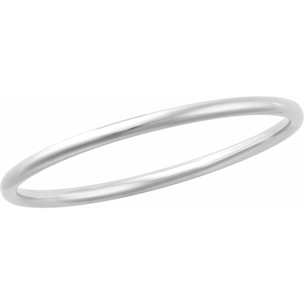 14K Yellow or White 4 mm Bangle 7 1/2" Bracelet