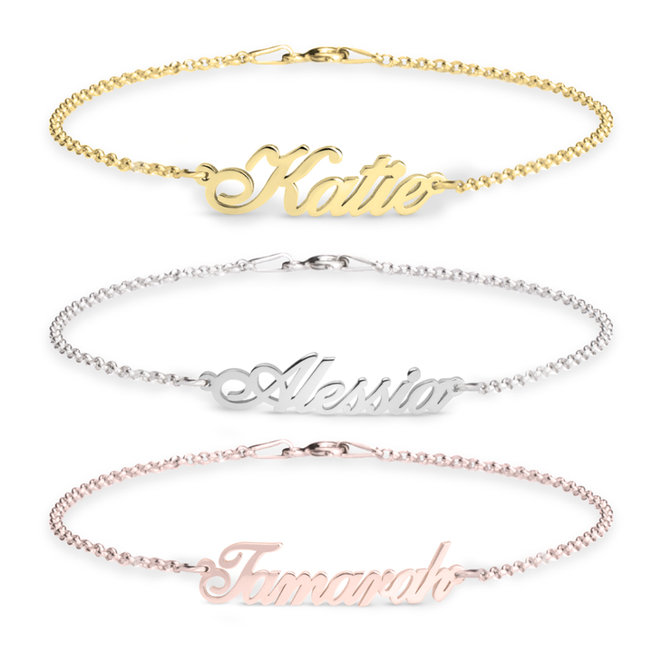 Personalized Cursive Name Bracelet